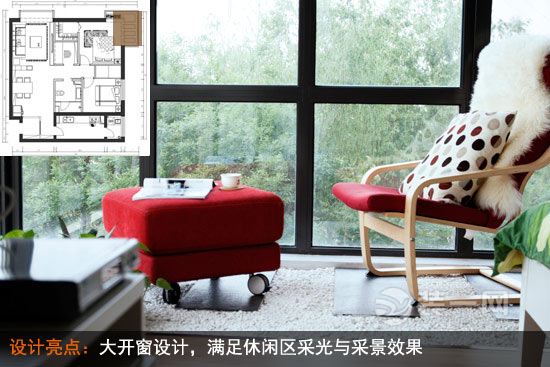 90平米现代简约设计 微调格局打造个性时尚空间