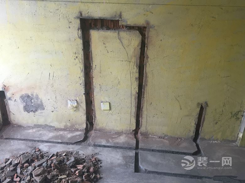 我家水电开槽施工图 两天弄完的